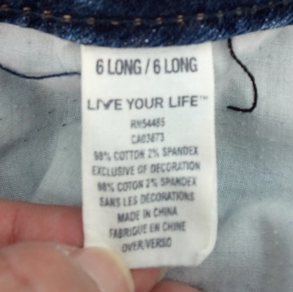 2009 American Eagle Favorite Boyfriend Wide Leg Retro Early 2000s Jeans 6 Long - Picture 10 of 13